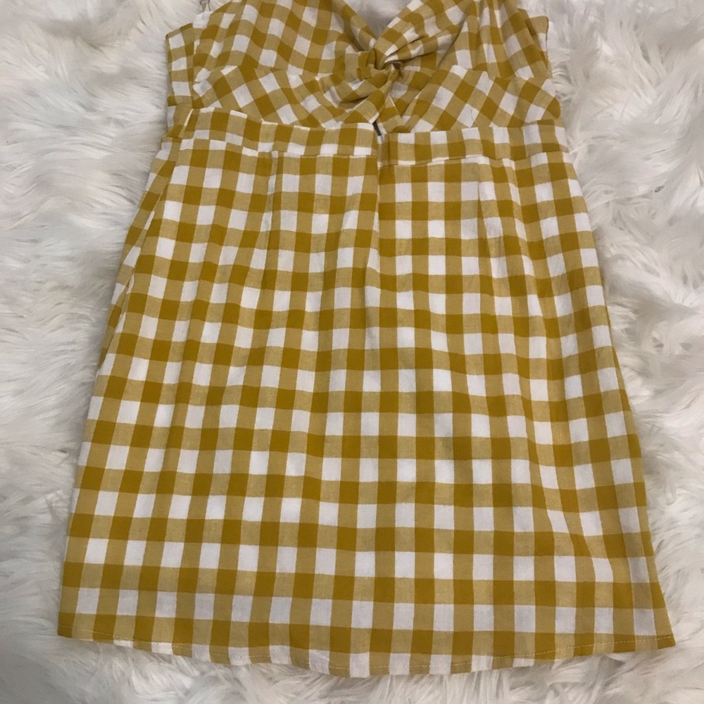 gingham mustard dress | f21 - Picture 2 of 4